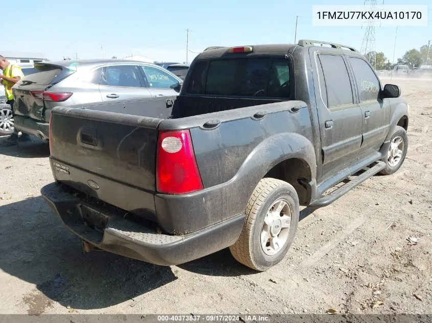 2004 Ford Explorer Sport Trac Adrenalin/Xls/Xlt VIN: 1FMZU77KX4UA10170 Lot: 40373837