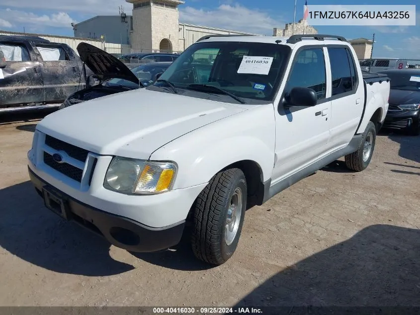 2004 Ford Explorer Sport Trac Adrenalin/Xls/Xlt VIN: 1FMZU67K64UA43256 Lot: 40416030