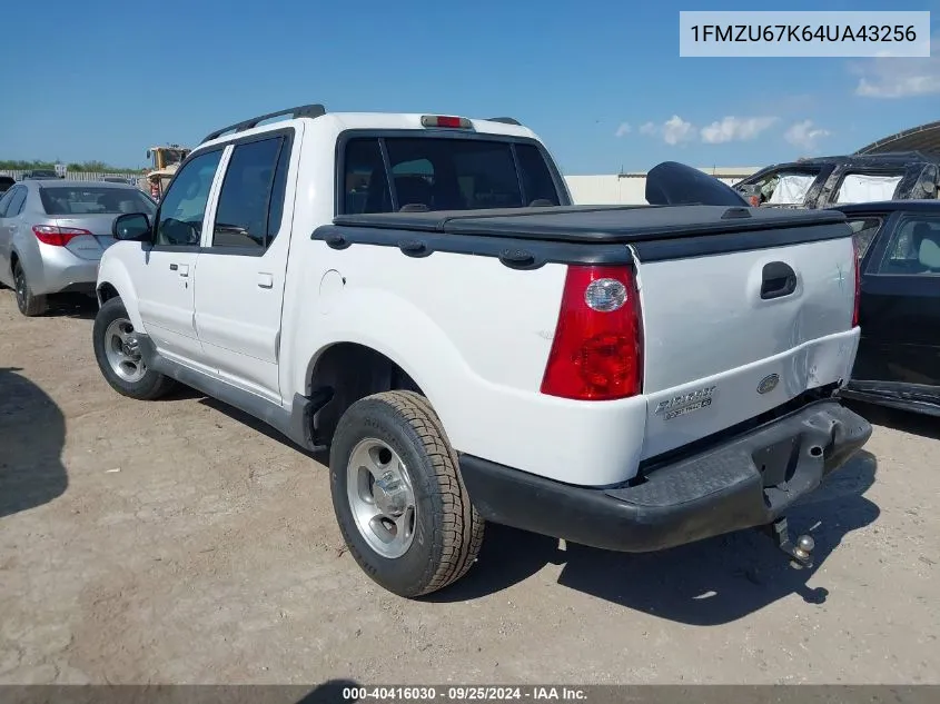 2004 Ford Explorer Sport Trac Adrenalin/Xls/Xlt VIN: 1FMZU67K64UA43256 Lot: 40416030