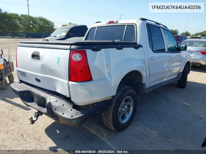 2004 Ford Explorer Sport Trac Adrenalin/Xls/Xlt VIN: 1FMZU67K64UA43256 Lot: 40416030