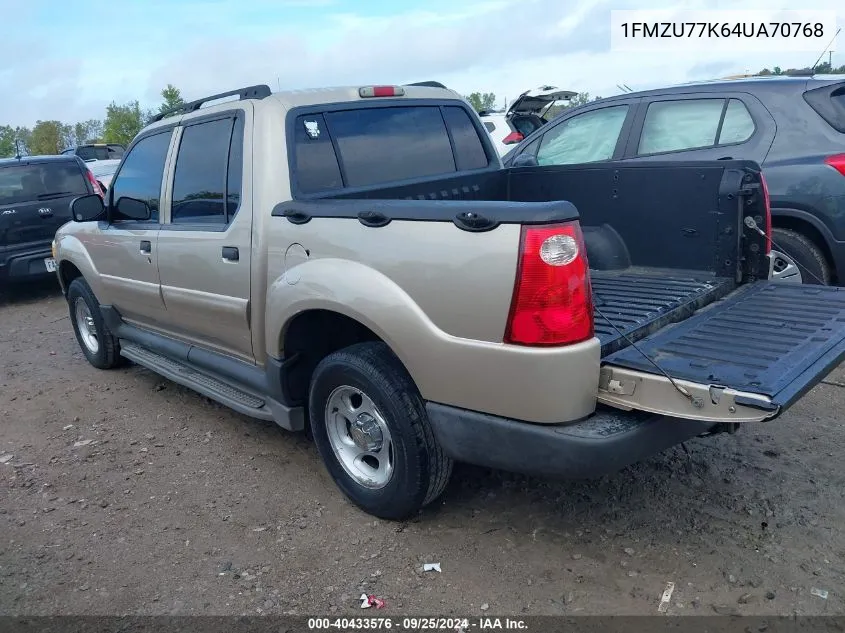 2004 Ford Explorer Sport Trac Adrenalin/Xls/Xlt VIN: 1FMZU77K64UA70768 Lot: 40433576