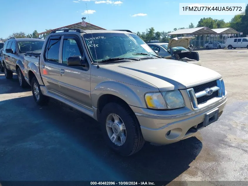 2004 Ford Explorer Sport Trac Adrenalin/Xls/Xlt VIN: 1FMZU77K44UA56772 Lot: 40482096