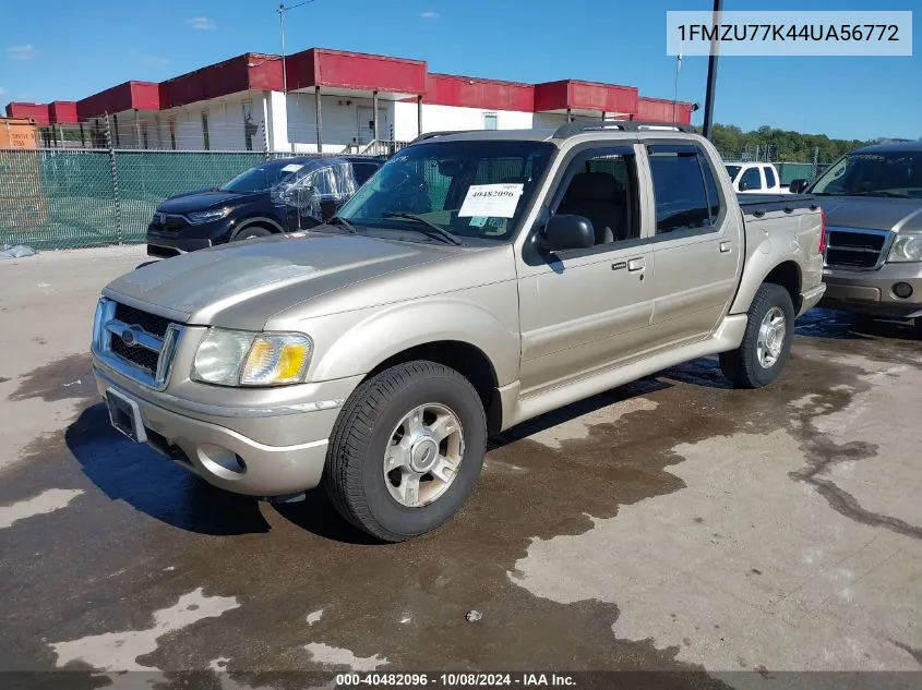 2004 Ford Explorer Sport Trac Adrenalin/Xls/Xlt VIN: 1FMZU77K44UA56772 Lot: 40482096