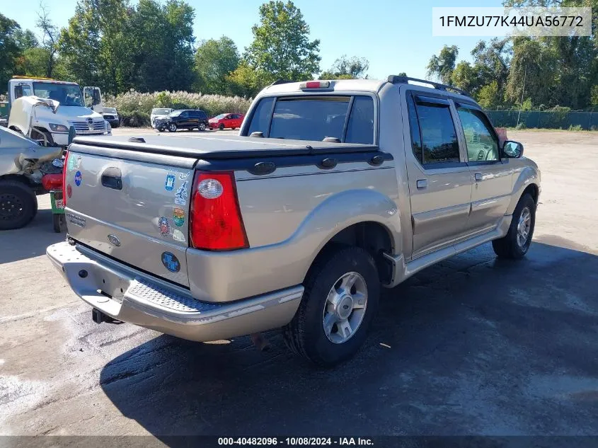 2004 Ford Explorer Sport Trac Adrenalin/Xls/Xlt VIN: 1FMZU77K44UA56772 Lot: 40482096