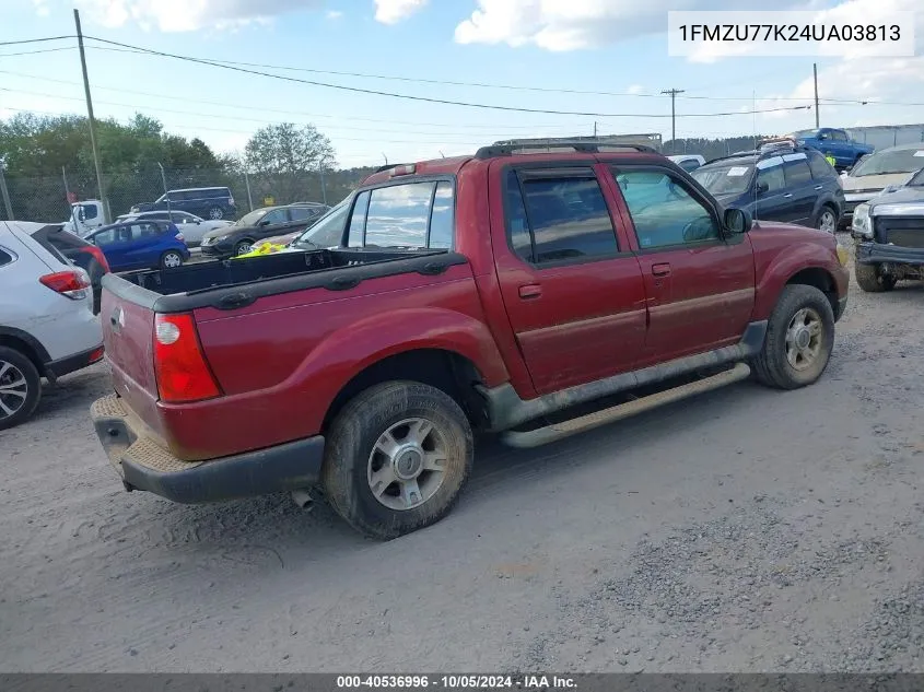 2004 Ford Explorer Sport Trac Adrenalin/Xls/Xlt VIN: 1FMZU77K24UA03813 Lot: 40536996