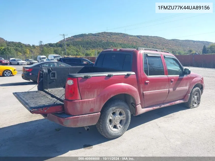 2004 Ford Explorer Sport Trac Adrenalin/Xls/Xlt VIN: 1FMZU77K44UA89156 Lot: 40569858