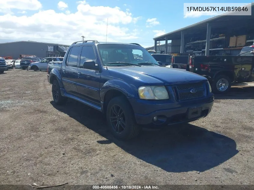 2004 Ford Explorer Sport Trac Adrenalin/Xls/Xlt VIN: 1FMDU67K14UB59846 Lot: 40588456