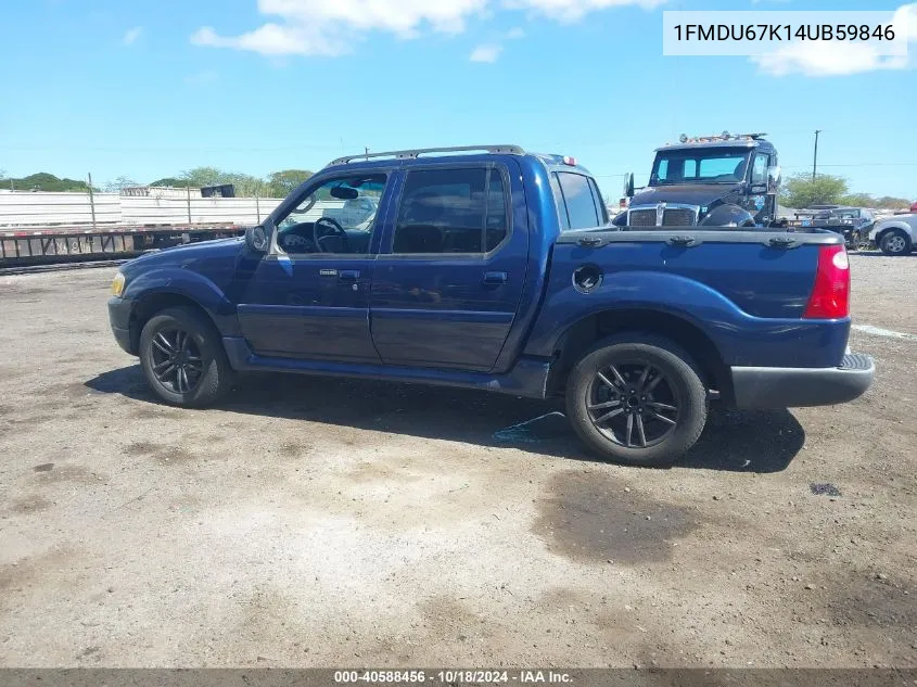 2004 Ford Explorer Sport Trac Adrenalin/Xls/Xlt VIN: 1FMDU67K14UB59846 Lot: 40588456