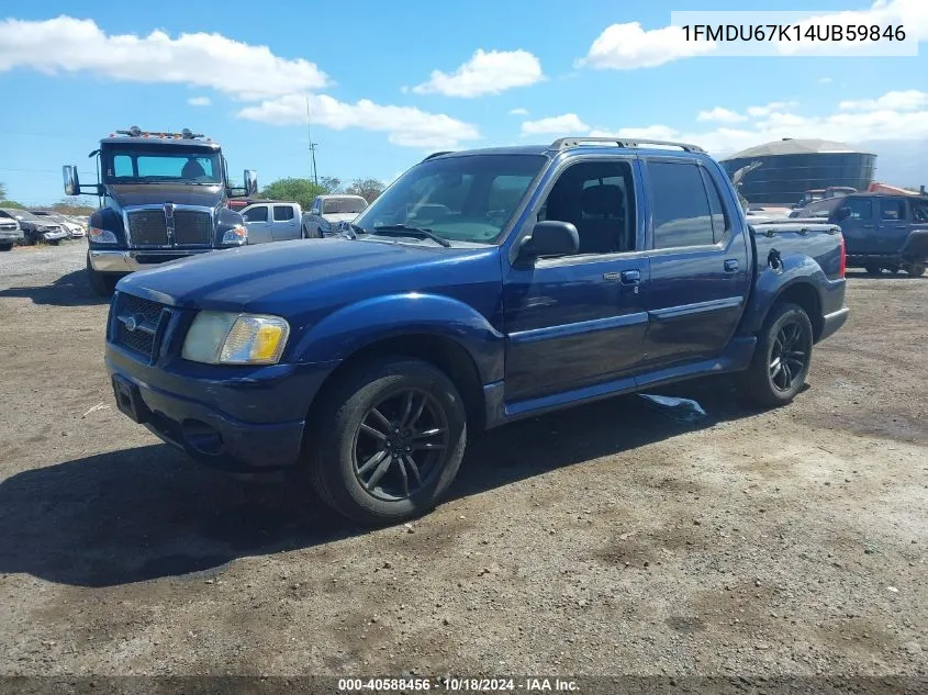 2004 Ford Explorer Sport Trac Adrenalin/Xls/Xlt VIN: 1FMDU67K14UB59846 Lot: 40588456