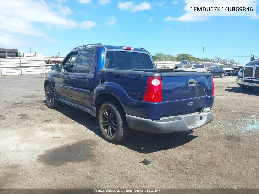 2004 Ford Explorer Sport Trac Adrenalin/Xls/Xlt VIN: 1FMDU67K14UB59846 Lot: 40588456