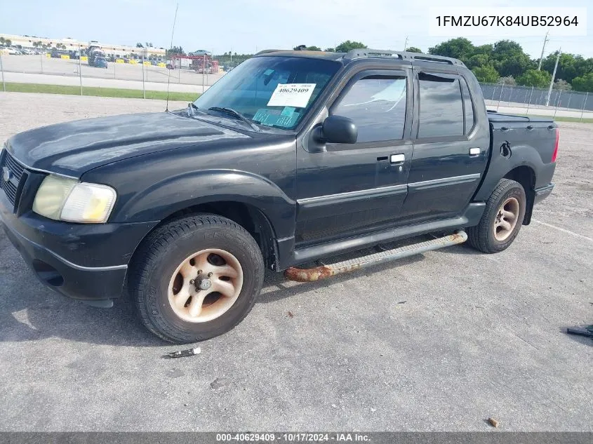 2004 Ford Explorer Sport Trac Adrenalin/Xls/Xlt VIN: 1FMZU67K84UB52964 Lot: 40629409