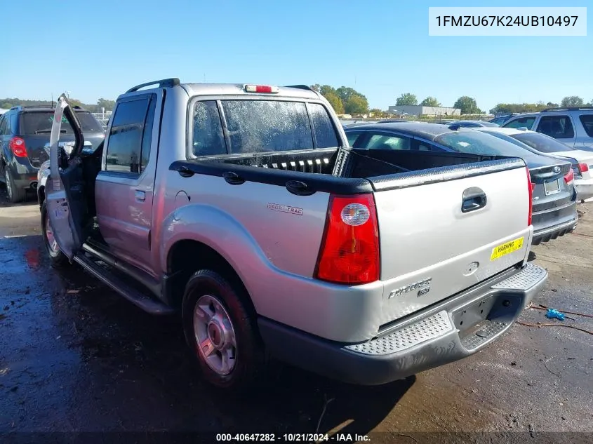 2004 Ford Explorer Sport Trac Adrenalin/Xls/Xlt VIN: 1FMZU67K24UB10497 Lot: 40647282