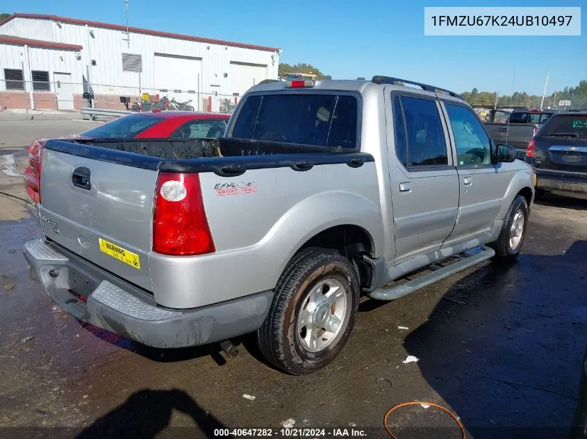 2004 Ford Explorer Sport Trac Adrenalin/Xls/Xlt VIN: 1FMZU67K24UB10497 Lot: 40647282