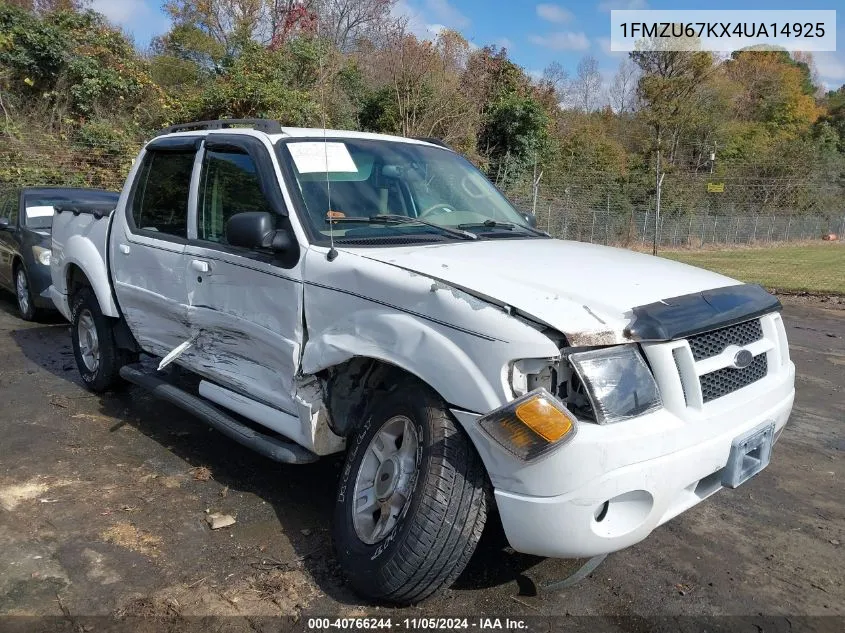 2004 Ford Explorer Sport Trac Adrenalin/Xls/Xlt/Xlt Premium VIN: 1FMZU67KX4UA14925 Lot: 40766244