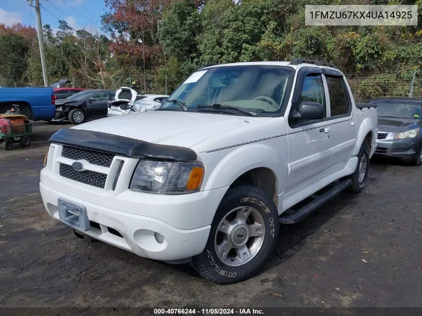 2004 Ford Explorer Sport Trac Adrenalin/Xls/Xlt/Xlt Premium VIN: 1FMZU67KX4UA14925 Lot: 40766244