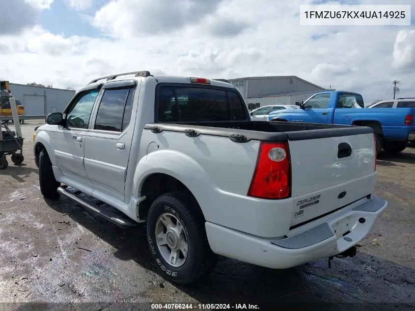 2004 Ford Explorer Sport Trac Adrenalin/Xls/Xlt/Xlt Premium VIN: 1FMZU67KX4UA14925 Lot: 40766244