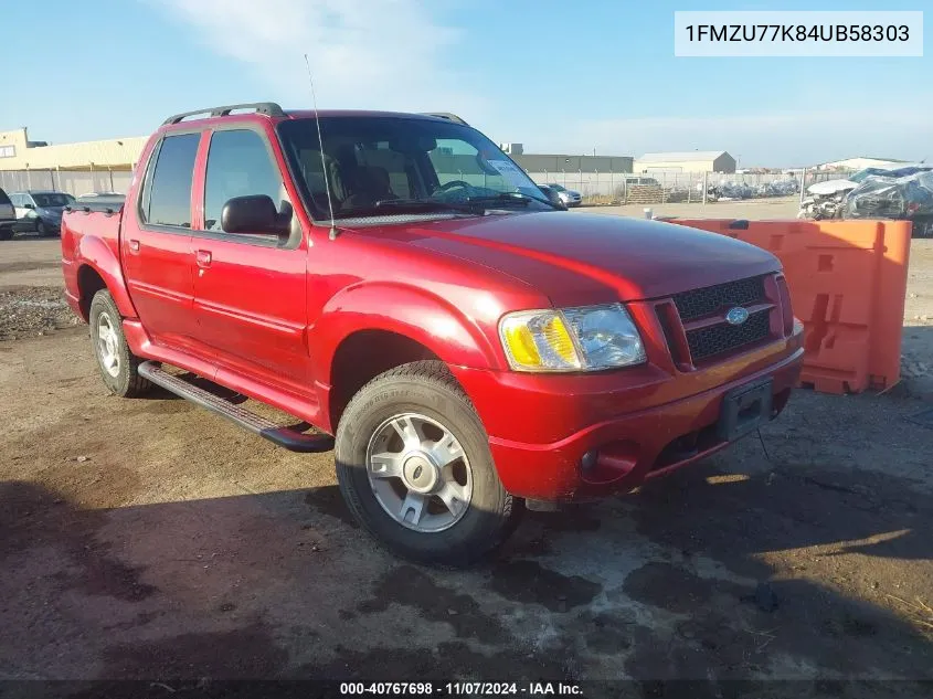 2004 Ford Explorer Sport Trac Adrenalin/Xls/Xlt VIN: 1FMZU77K84UB58303 Lot: 40767698