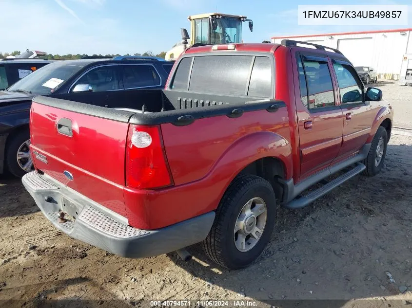 2004 Ford Explorer Sport Trac Adrenalin/Xls/Xlt/Xlt Premium VIN: 1FMZU67K34UB49857 Lot: 40794571