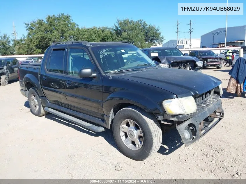 2004 Ford Explorer Sport Trac Adrenalin/Xls/Xlt VIN: 1FMZU77K94UB68029 Lot: 40880497