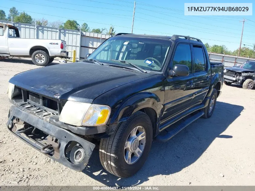 2004 Ford Explorer Sport Trac Adrenalin/Xls/Xlt VIN: 1FMZU77K94UB68029 Lot: 40880497