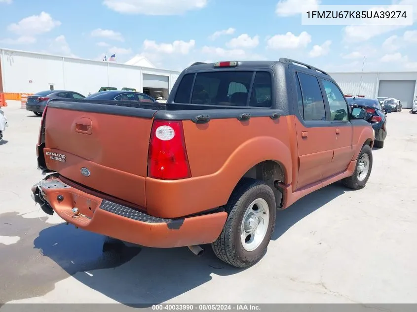 2005 Ford Explorer Sport Trac Adrenalin/Xls/Xlt VIN: 1FMZU67K85UA39274 Lot: 40033990