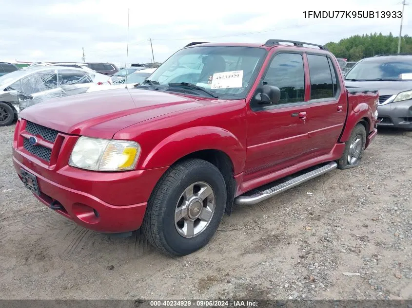 2005 Ford Explorer Sport Trac VIN: 1FMDU77K95UB13933 Lot: 40234929