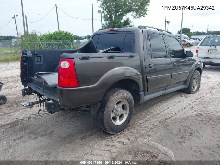 2005 Ford Explorer Sport Trac VIN: 1FMZU67K45UA29342 Lot: 40347350