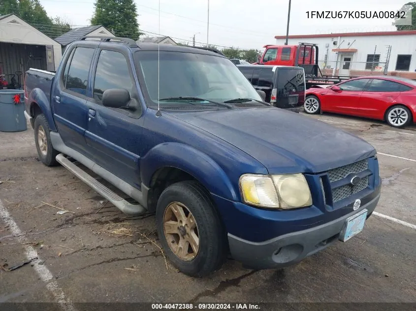 2005 Ford Explorer Sport Trac VIN: 1FMZU67K05UA00842 Lot: 40472388