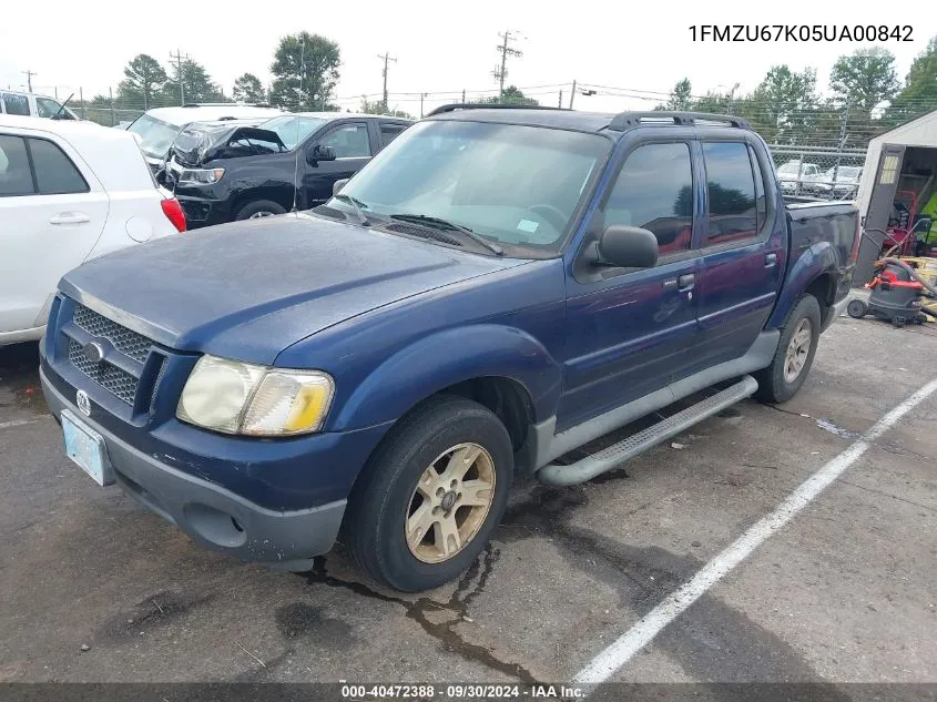 2005 Ford Explorer Sport Trac VIN: 1FMZU67K05UA00842 Lot: 40472388