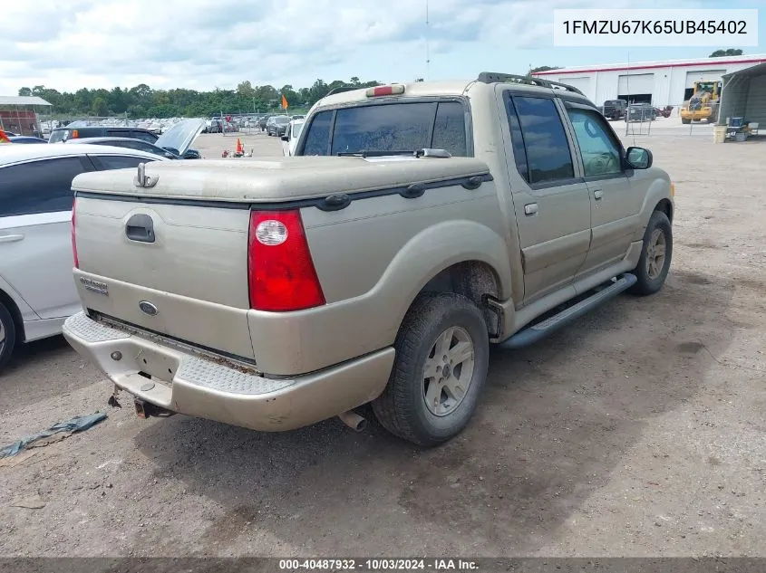 2005 Ford Explorer Sport Trac Adrenalin/Xls/Xlt VIN: 1FMZU67K65UB45402 Lot: 40487932