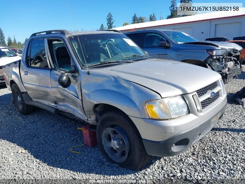 2005 Ford Explorer Sport Trac VIN: 1FMZU67K15UB52158 Lot: 40511053