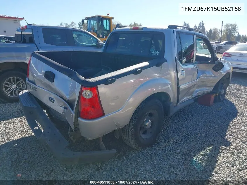 2005 Ford Explorer Sport Trac VIN: 1FMZU67K15UB52158 Lot: 40511053