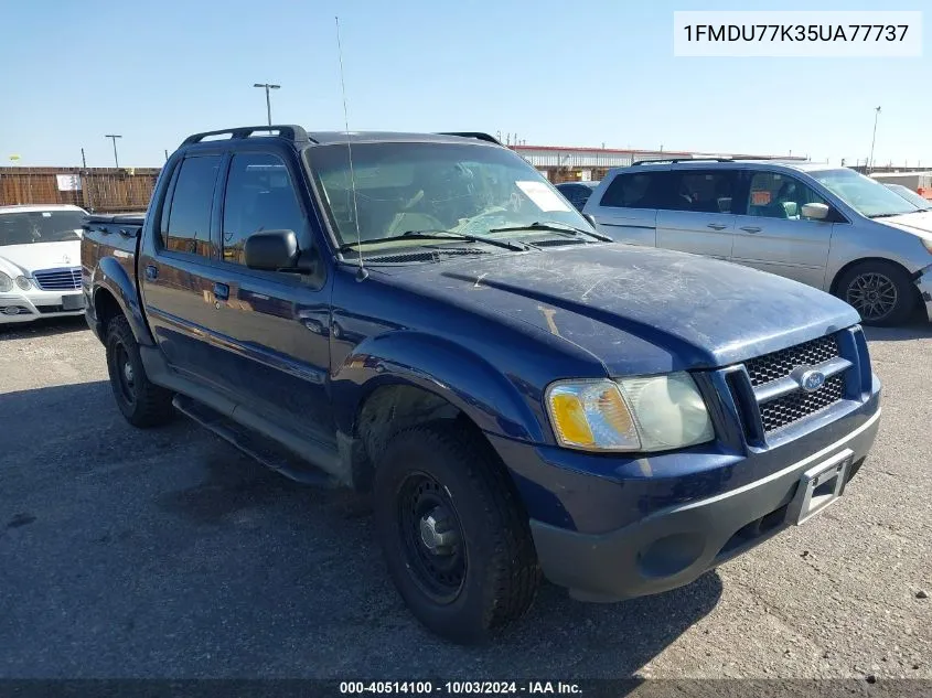 2005 Ford Explorer Sport Trac Adrenalin/Xls/Xlt VIN: 1FMDU77K35UA77737 Lot: 40514100