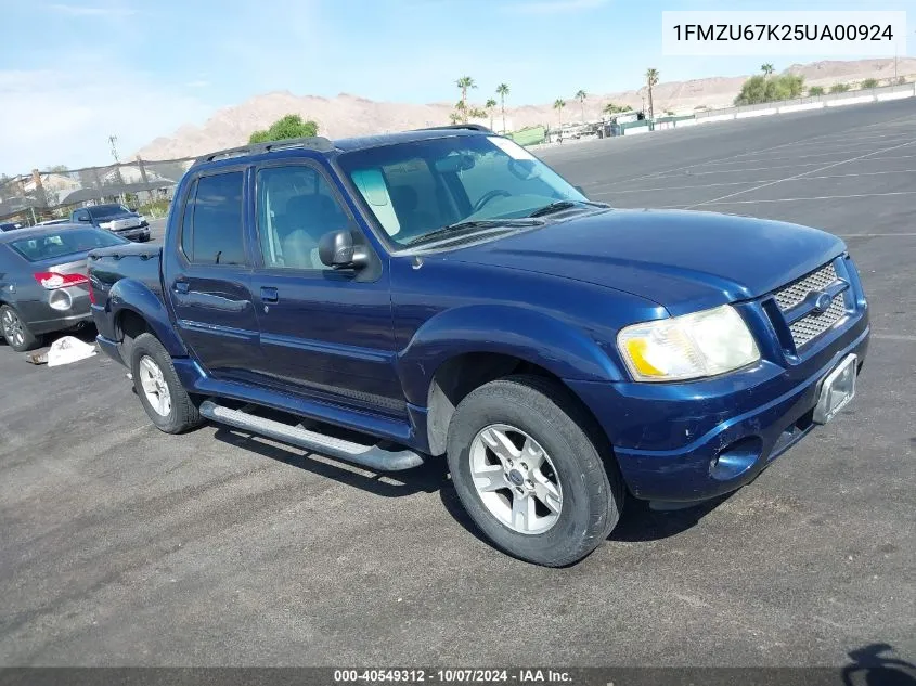 2005 Ford Explorer Sport Trac Adrenalin/Xls/Xlt VIN: 1FMZU67K25UA00924 Lot: 40549312