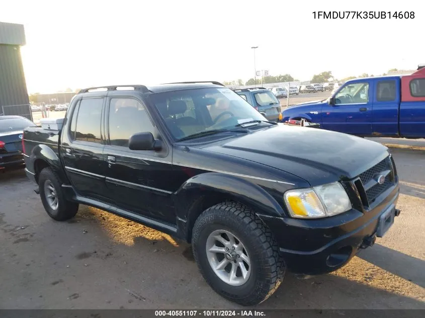 2005 Ford Explorer Sport Trac Adrenalin/Xls/Xlt VIN: 1FMDU77K35UB14608 Lot: 40551107