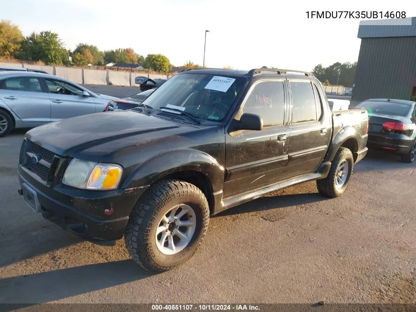 2005 Ford Explorer Sport Trac Adrenalin/Xls/Xlt VIN: 1FMDU77K35UB14608 Lot: 40551107