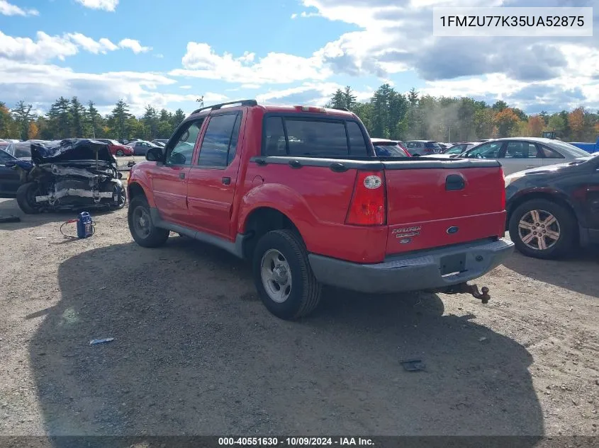 2005 Ford Explorer Sport Trac Adrenalin/Xls/Xlt VIN: 1FMZU77K35UA52875 Lot: 40551630