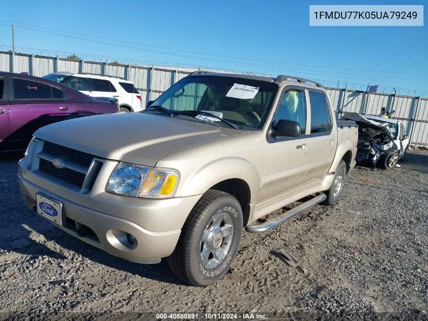 2005 Ford Explorer Sport Trac VIN: 1FMDU77K05UA79249 Lot: 40580891