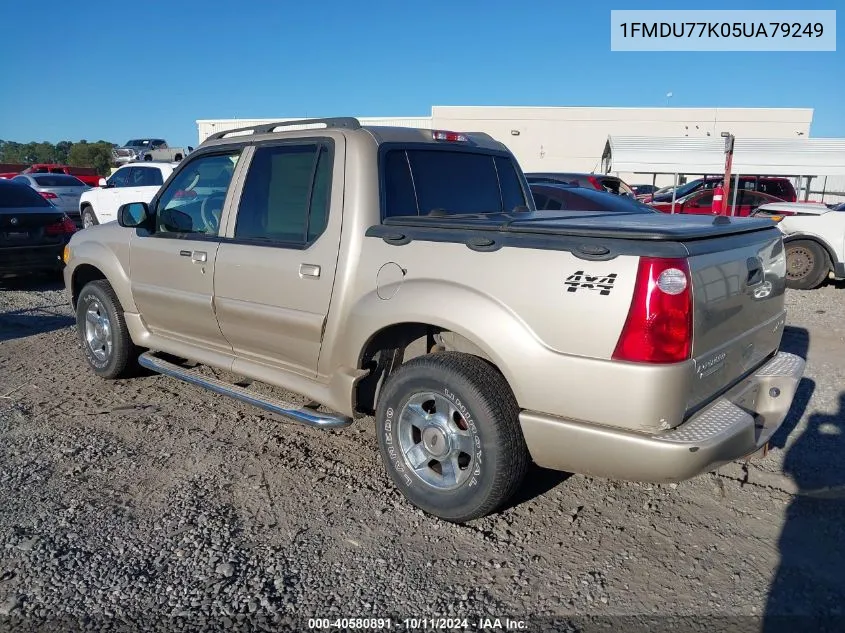 2005 Ford Explorer Sport Trac VIN: 1FMDU77K05UA79249 Lot: 40580891