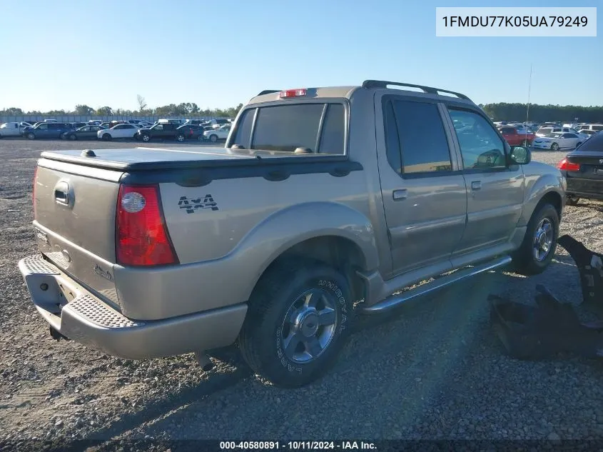 2005 Ford Explorer Sport Trac VIN: 1FMDU77K05UA79249 Lot: 40580891