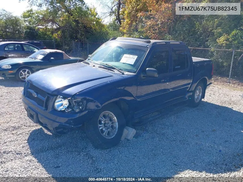 2005 Ford Explorer Sport Trac Adrenalin/Xls/Xlt VIN: 1FMZU67K75UB82345 Lot: 40645774