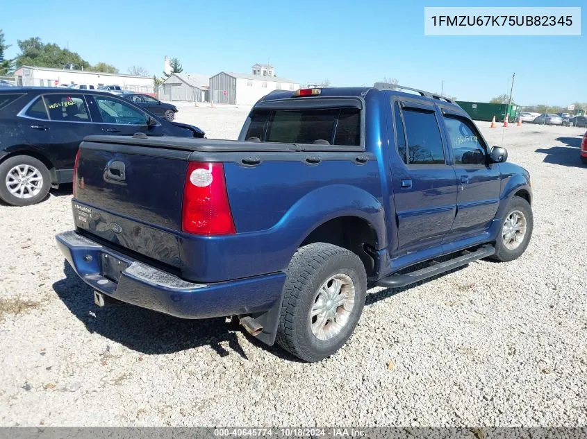 2005 Ford Explorer Sport Trac Adrenalin/Xls/Xlt VIN: 1FMZU67K75UB82345 Lot: 40645774