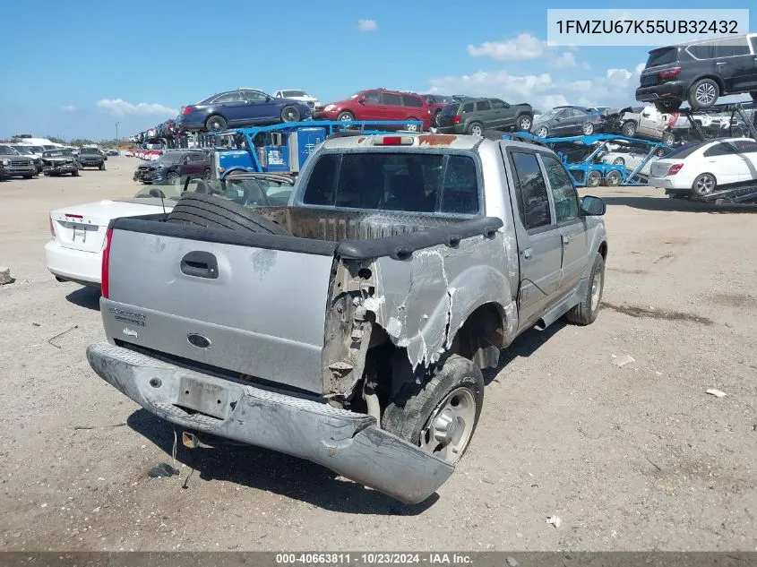 2005 Ford Explorer Sport Trac Adrenalin/Xls/Xlt VIN: 1FMZU67K55UB32432 Lot: 40663811