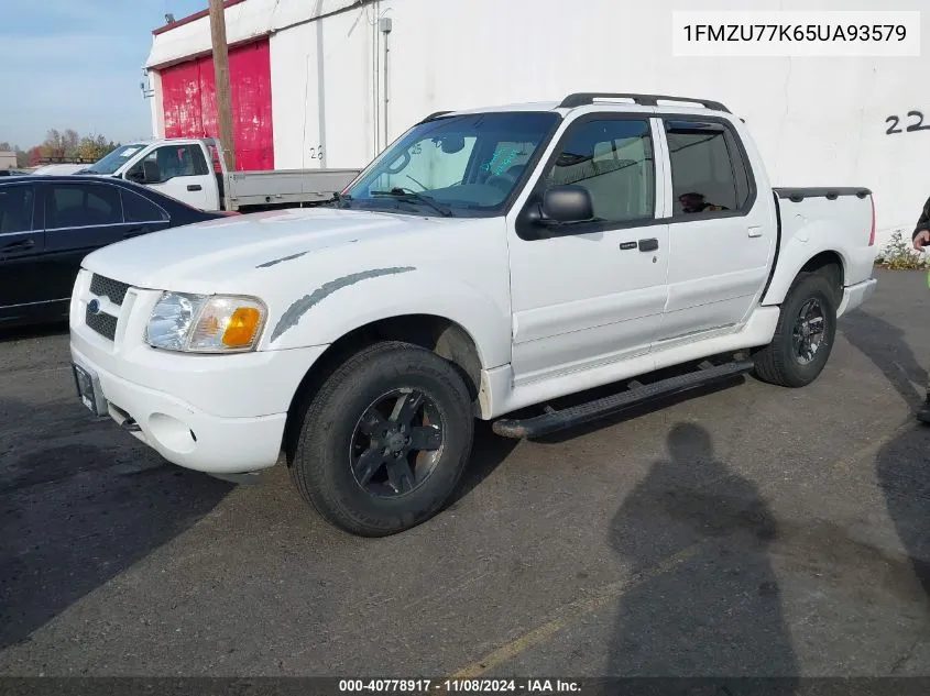 2005 Ford Explorer Sport Trac Adrenalin/Xls/Xlt VIN: 1FMZU77K65UA93579 Lot: 40778917