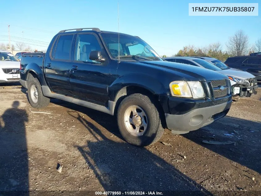 2005 Ford Explorer Sport Trac Adrenalin/Xls/Xlt VIN: 1FMZU77K75UB35807 Lot: 40779950