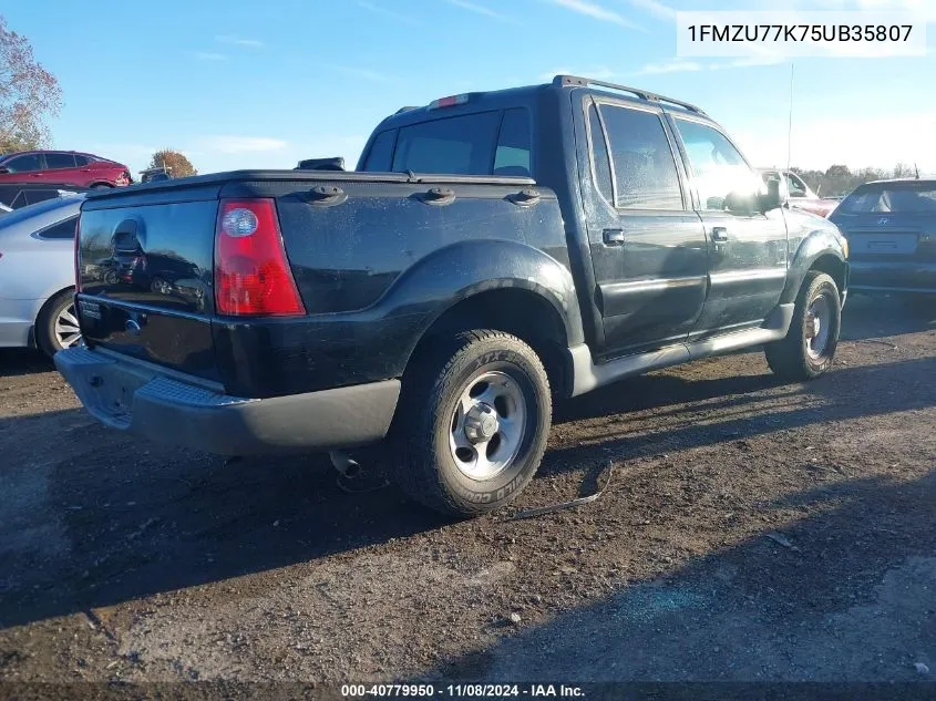 2005 Ford Explorer Sport Trac Adrenalin/Xls/Xlt VIN: 1FMZU77K75UB35807 Lot: 40779950