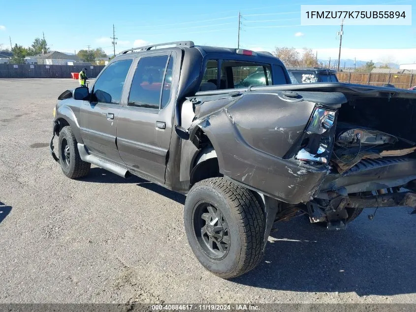 2005 Ford Explorer Sport Trac Adrenalin/Xls/Xlt VIN: 1FMZU77K75UB55894 Lot: 40884617