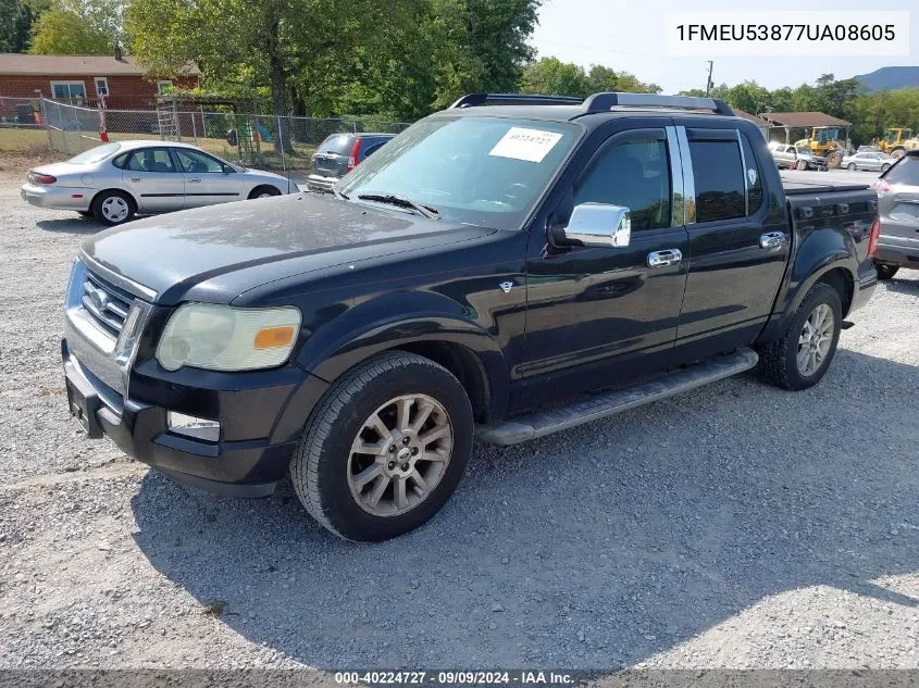 2007 Ford Explorer Sport Trac Limited VIN: 1FMEU53877UA08605 Lot: 40224727