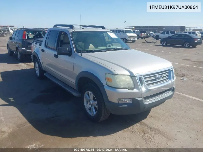 1FMEU31K97UA00864 2007 Ford Explorer Sport Trac Xlt