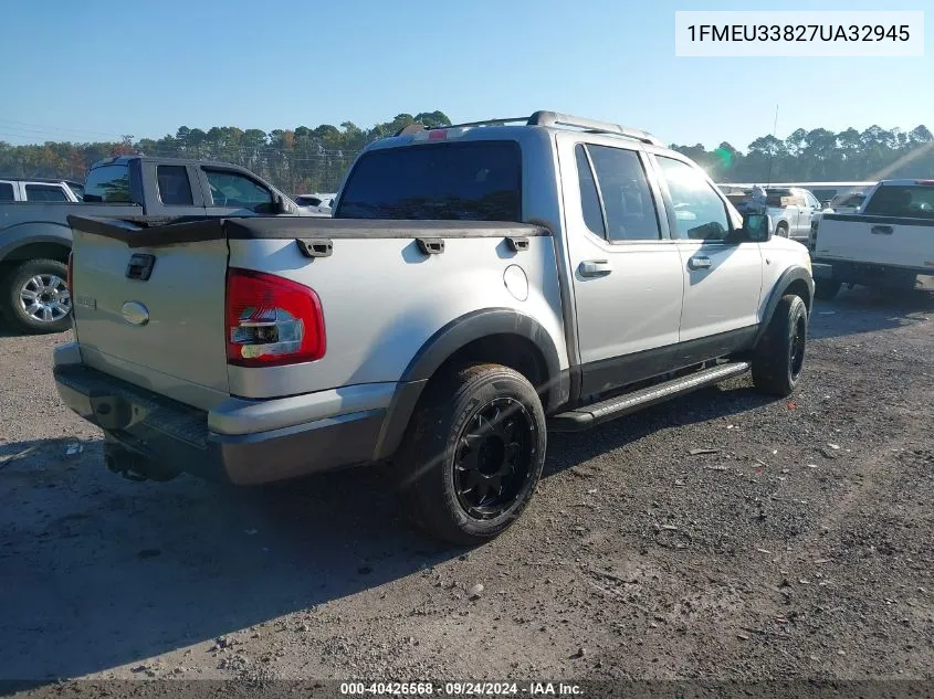 1FMEU33827UA32945 2007 Ford Explorer Sport Trac Limited